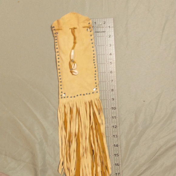 Buck Skin And Lamb Skin Fringe Bag - Picture 1 of 7